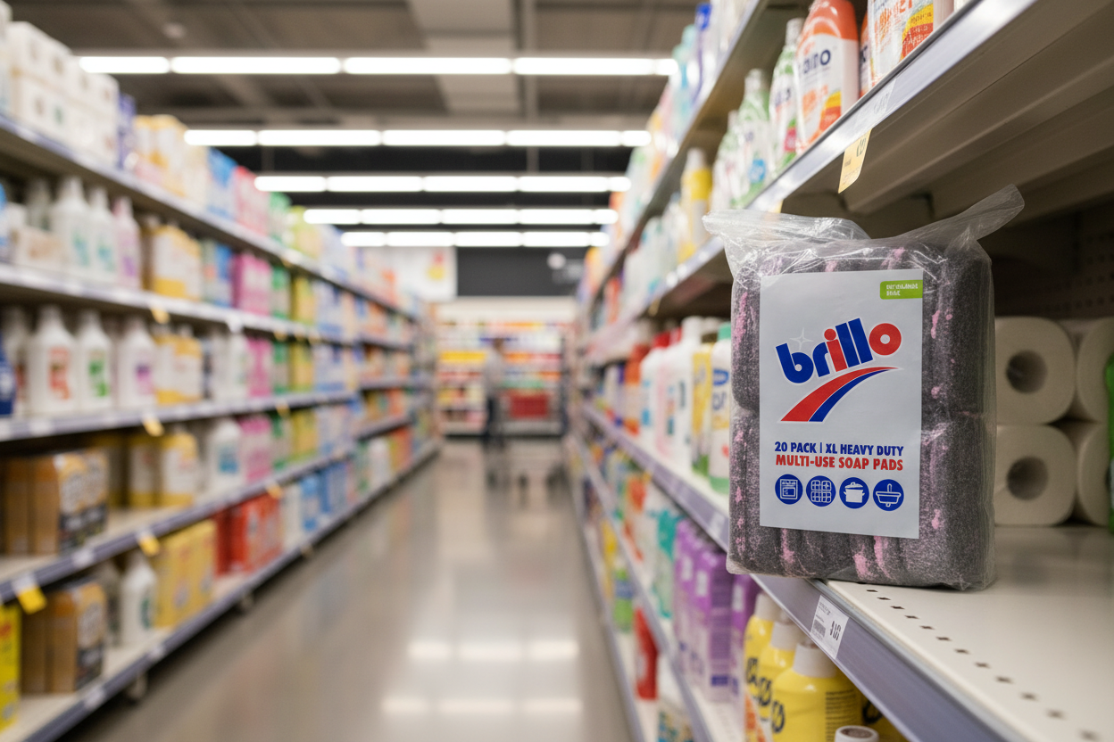 20 x Brillo Xl Heavy Duty Multi-Use Soap Pads