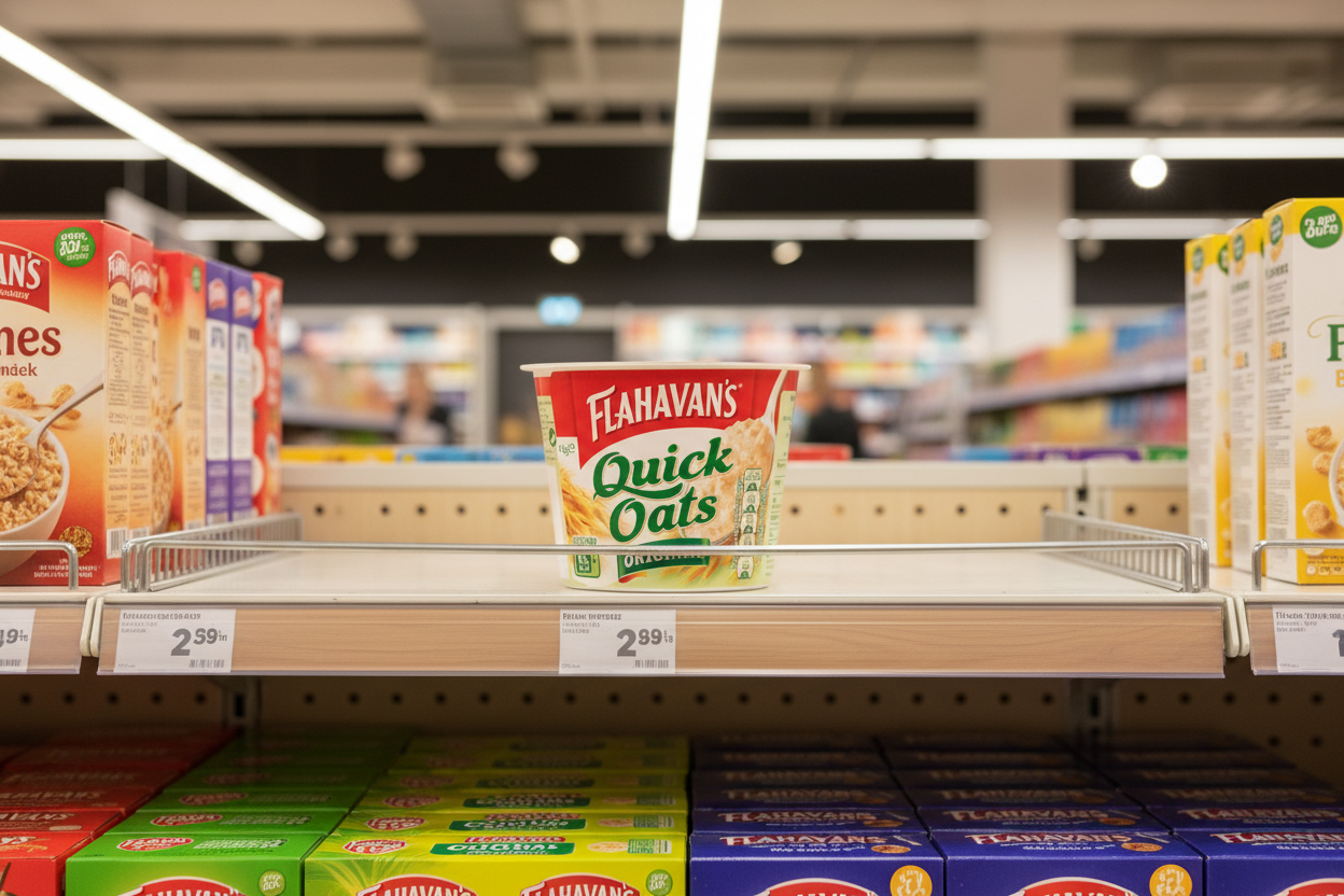 12 x Flahavans Quick Oats Micro Pot 44Gm