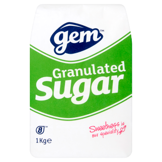 15 x Gem Granulated Sugar 1Kg