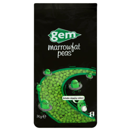 4 x Gem Marrowfat Peas 3Kg