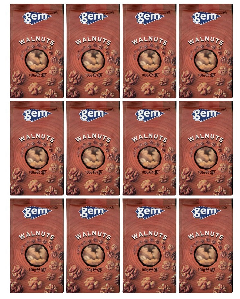 12 x Gem Walnuts 100G