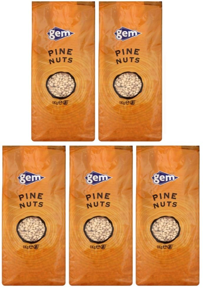5 x Gem Pine Nuts 1Kg