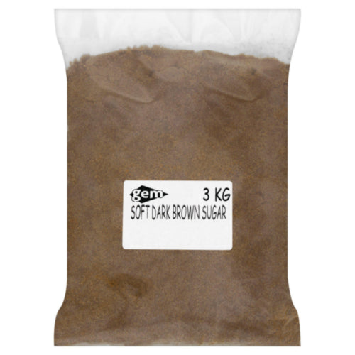 4 x Gem Soft Dark Brown Sugar 3Kg