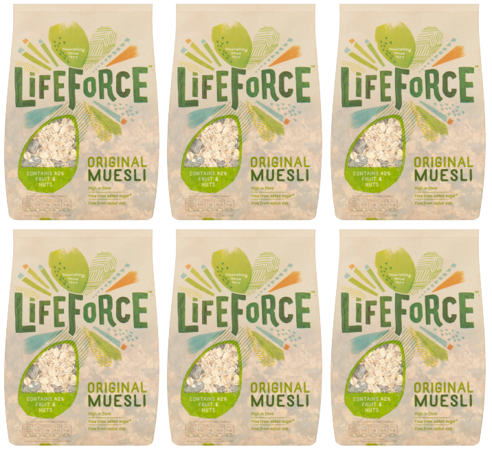 6 x Lifeforce Irish Muesli 750Gm