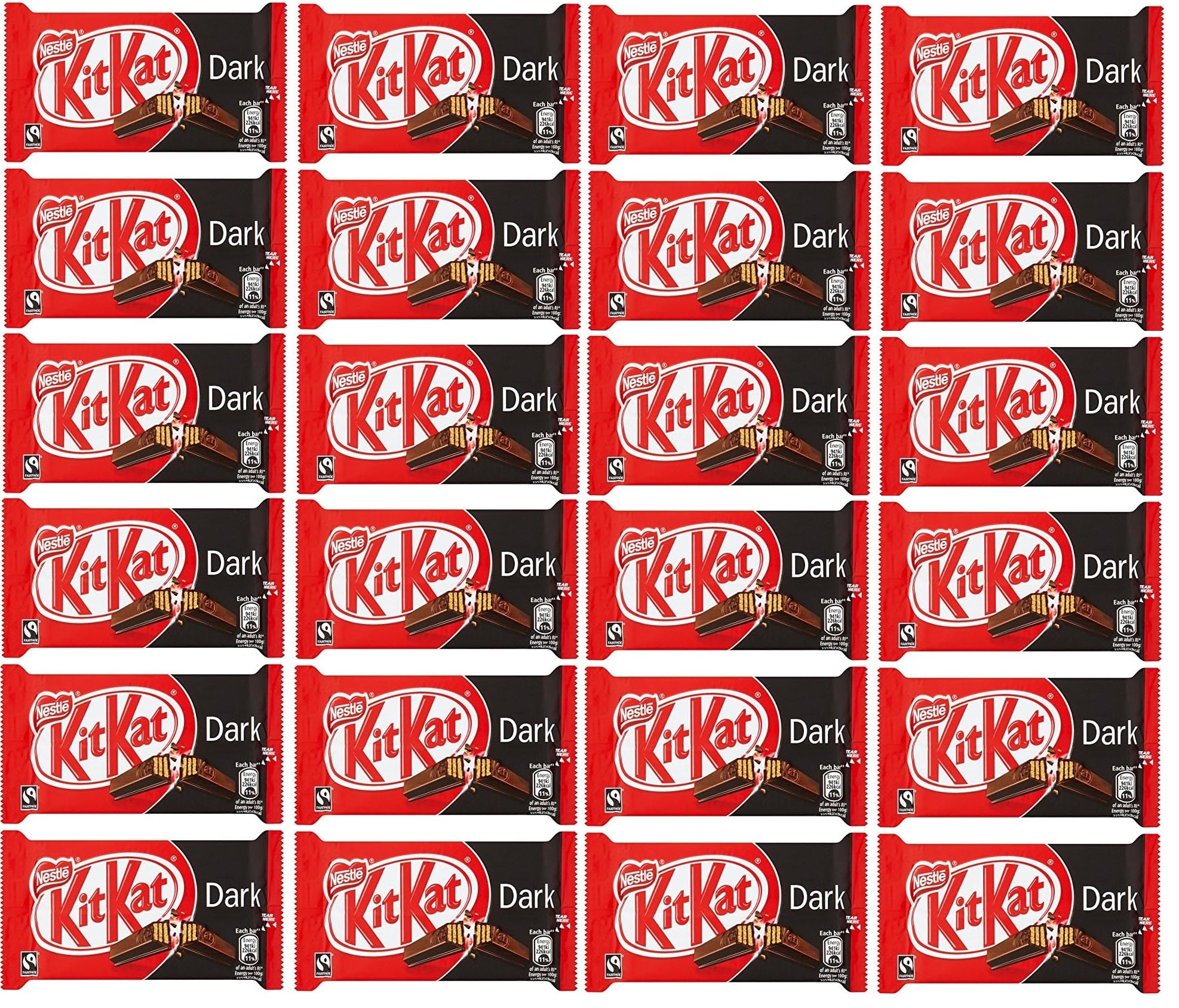 24 x Kitkat 4 Finger Dark 41.5Gm