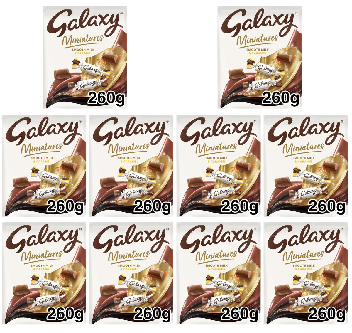 10 X Galaxy Mixed Pouch - 260Gm