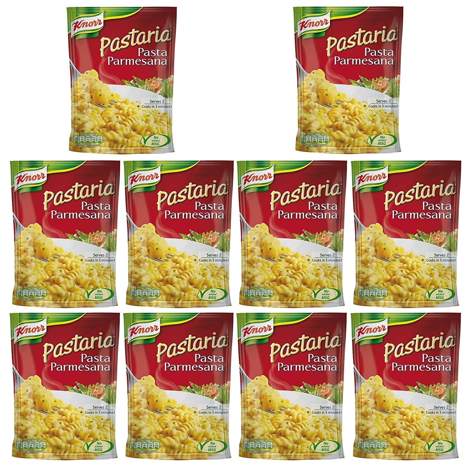 10 x Knorr Pastaria Pasta Parmesana 163 G