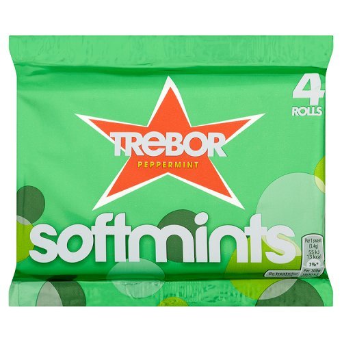 18 x Trebor Softmints Peppermint Mints 4 Pack 179.6G