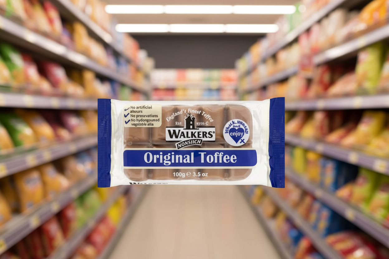 10 x Walkers Plain Toffee Tray 100G