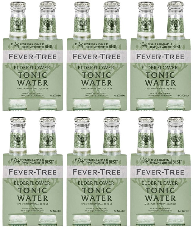 6 x Fever-Tree Premium Elderflower 4 X 200Ml