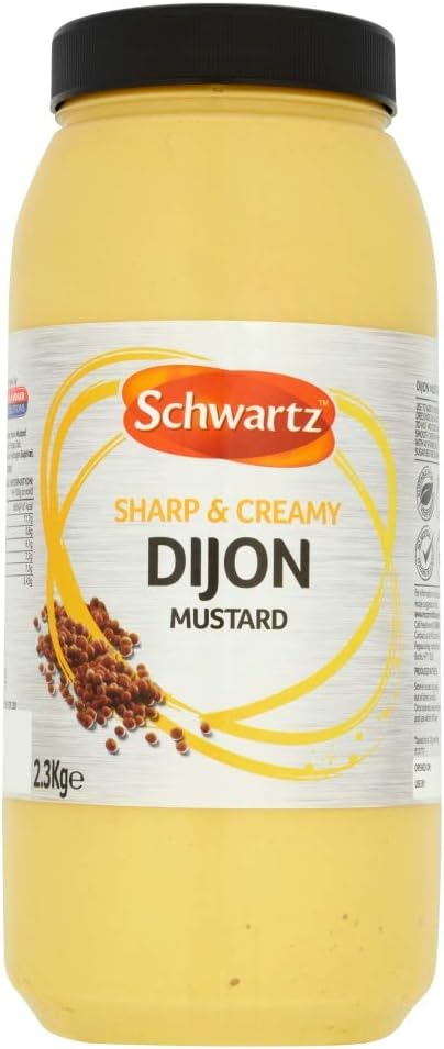 4 x Schwartz Sharp & Creamy Dijon Mustard 2.3Kg