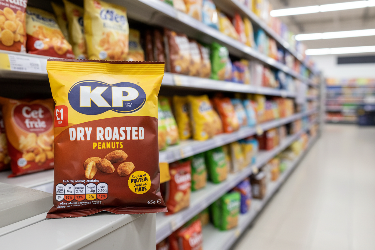 16 x Kp Dry Roasted Peanuts - 65GM