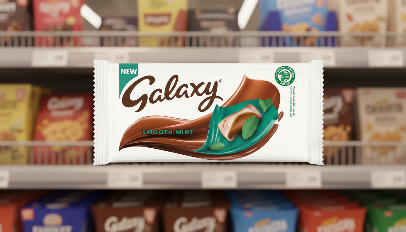 24 x Galaxy Mint Chocolate Block Bar - 110GM