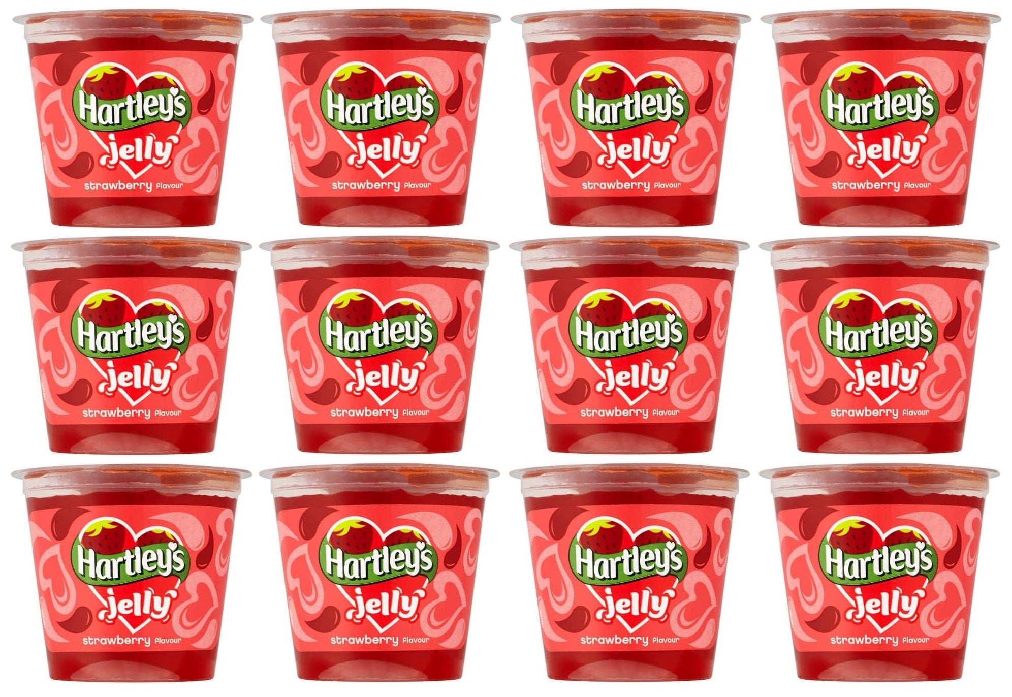 12 x Hartley's Jelly Strawberry Flavour 125G