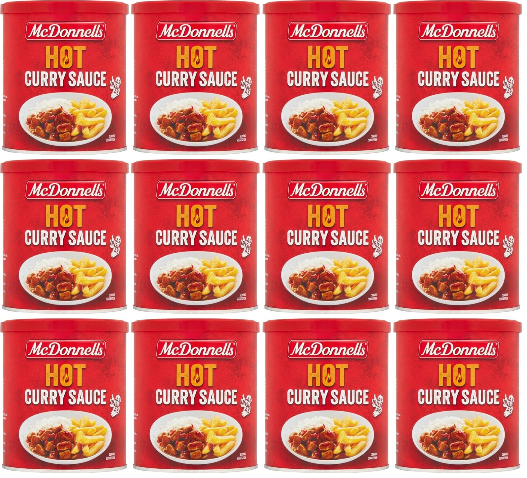 12 x Mcdonnells Hot Curry Sauce 200G