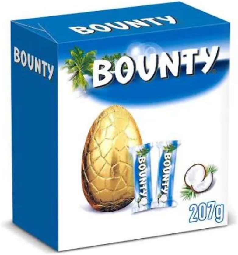 4 x Bounty Coconut Chocolate Large Easter Egg - 207GM