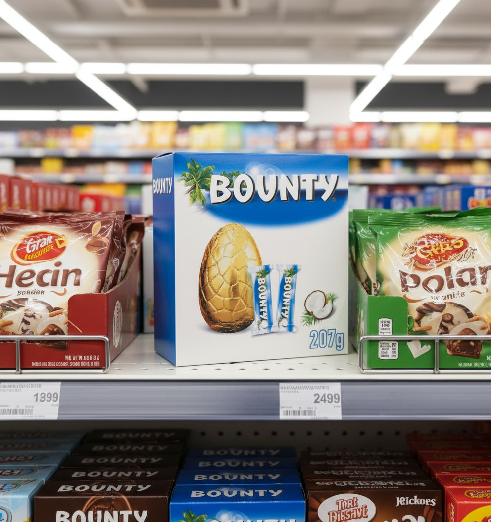 4 x Bounty Coconut Chocolate Large Easter Egg - 207GM