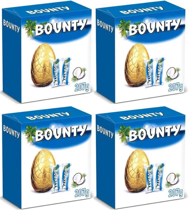 4 x Bounty Coconut Chocolate Large Easter Egg - 207GM