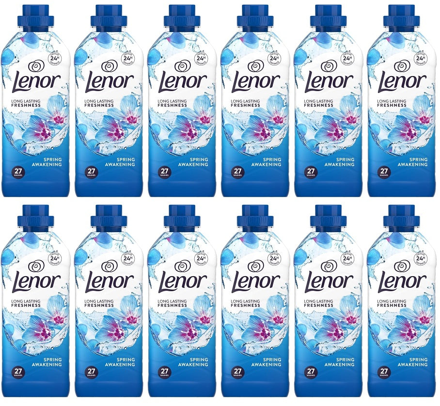 12 x Lenor Spring Awakening 27 Wash - 891ML