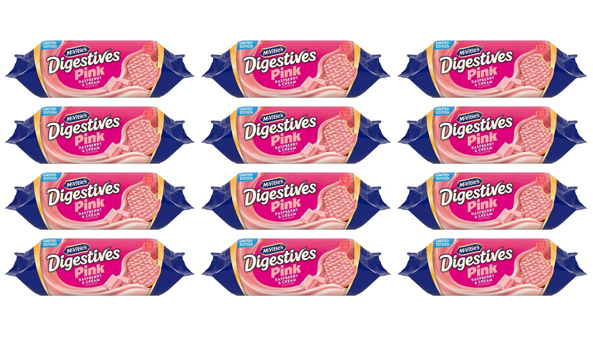12 x Raspberry White Digestives - 232GM