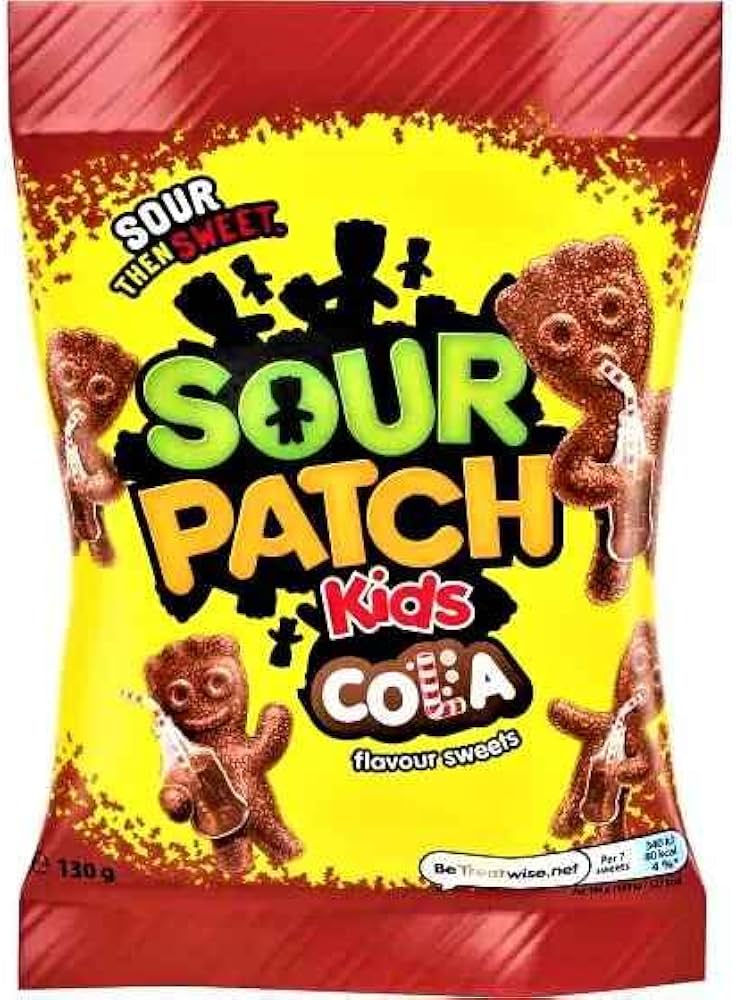 10 x Sour Patch Kids Cola Flavour Sweets 130G