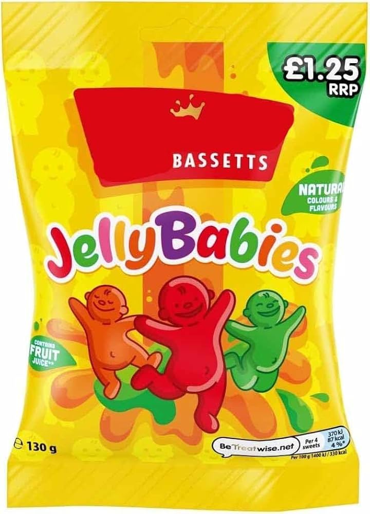 10 x Maynards Jelly Babies Bags - 130GM