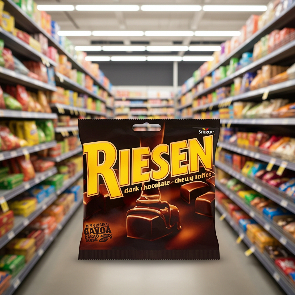 12 X Riesen Chewy Toffee Bag - 135Gm