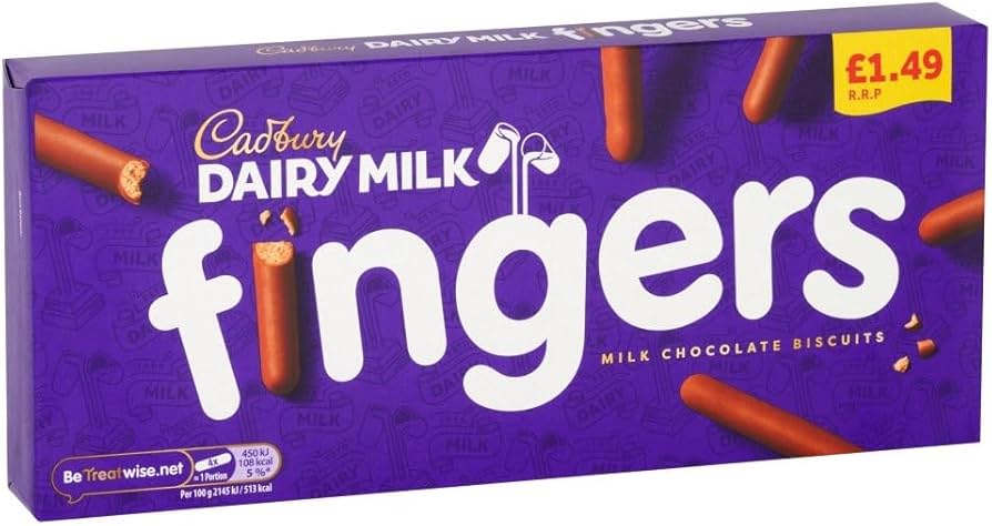 12 x Cadbury Fingers - 114GM