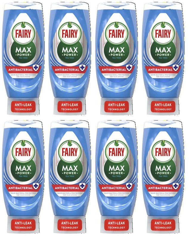 8 x Fairy Max Power Antibacterial - 450ML