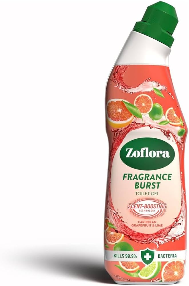 12 X Zoflora Toilet Gel Grapefruit & Lime - 750Ml
