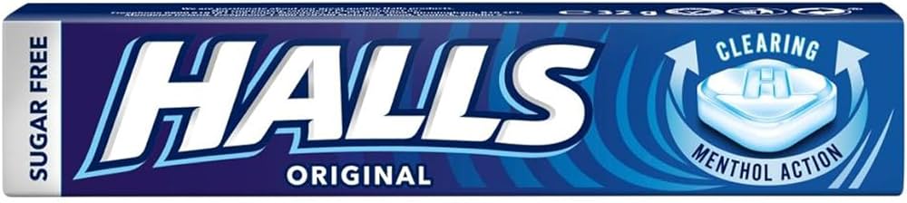 20 x Halls Menthol. Sugar Free Original 32G