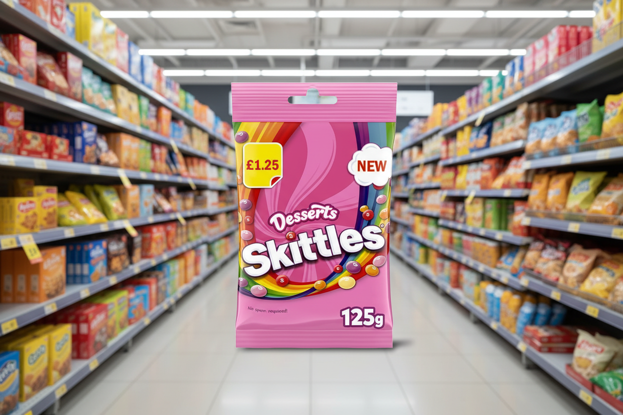 12 x Skittles Desserts Flavoured Treat Bag - 125GM