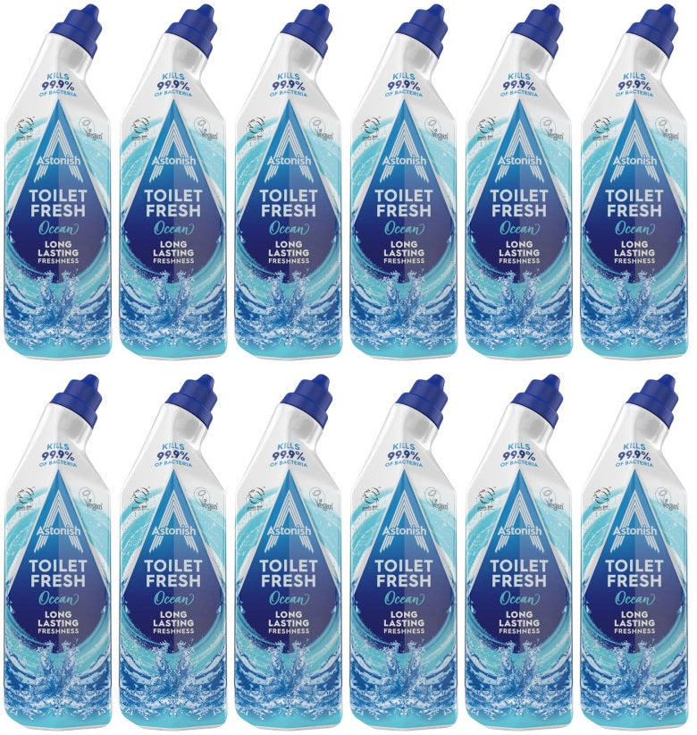 12 x Astonish Toilet Gel Ocean  - 750ML