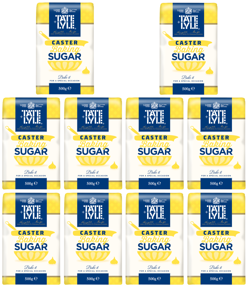 10 x Tate & Lyle Caster Sugar Baking - 500Gm