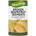 12 x Newforge Broken Grapefruit Segments In Light Syrup 1.25Kg