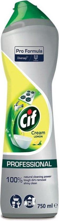 8 x Cif Professional Cream Lemon 750Ml X 8- Pro Formula