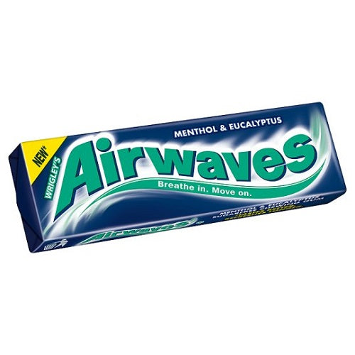 30 x Airwaves Menthol & Eucalyptus Sugarfree Chewing Gum 10 Pieces