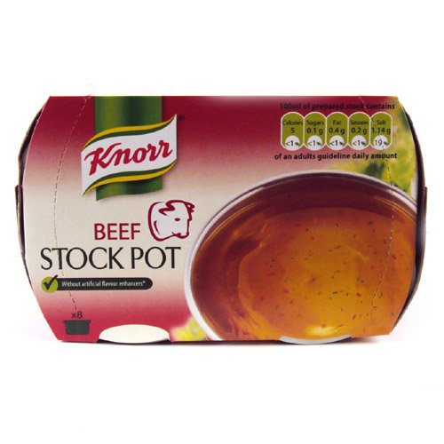 8 x Knorr Beef Stockpot Pot 4 X 28G