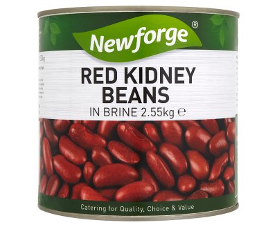 6 x Newforge Red Kidney Beans In Brine 2.55Kg