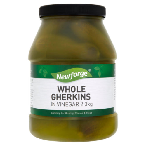 2 x Newforge Whole Gherkins In Vinegar 2.3Kg