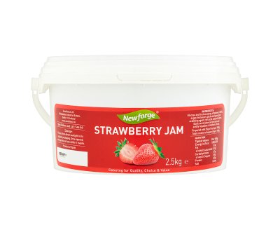 4 x Newforge Strawberry Jam 2.5Kg