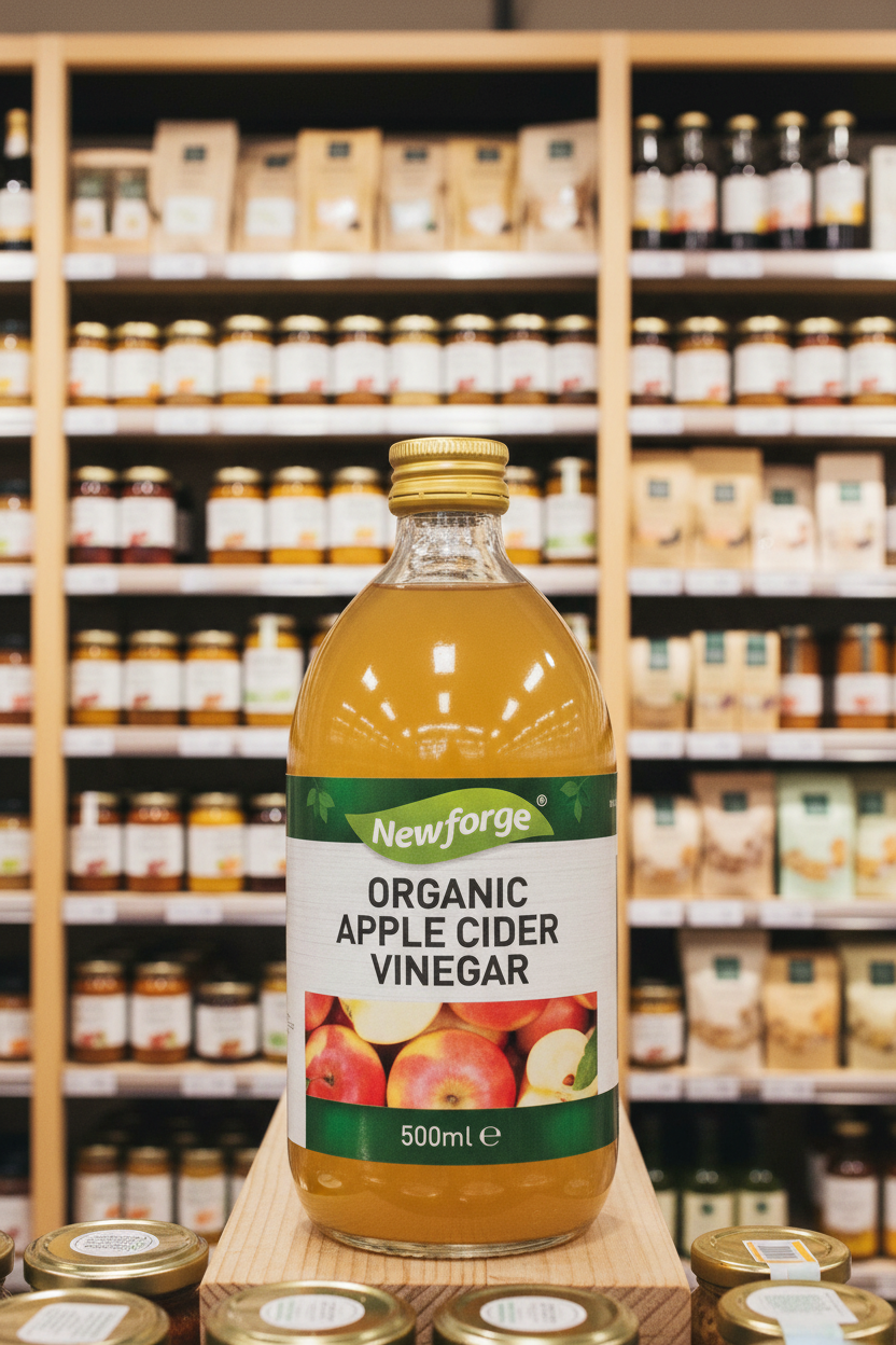 12 x Newforge Organic Cider Vinegar 500Ml