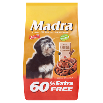 4 x Madra Adult Roast Chicken & Vegetables 2.5Kg Plus 60% Extra Free