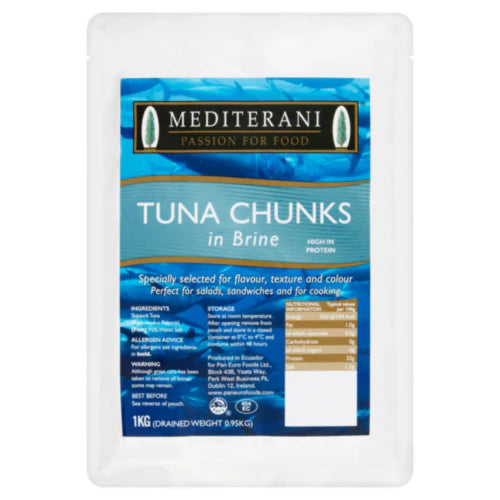 Med Tuna Chunk Brine 1Kg