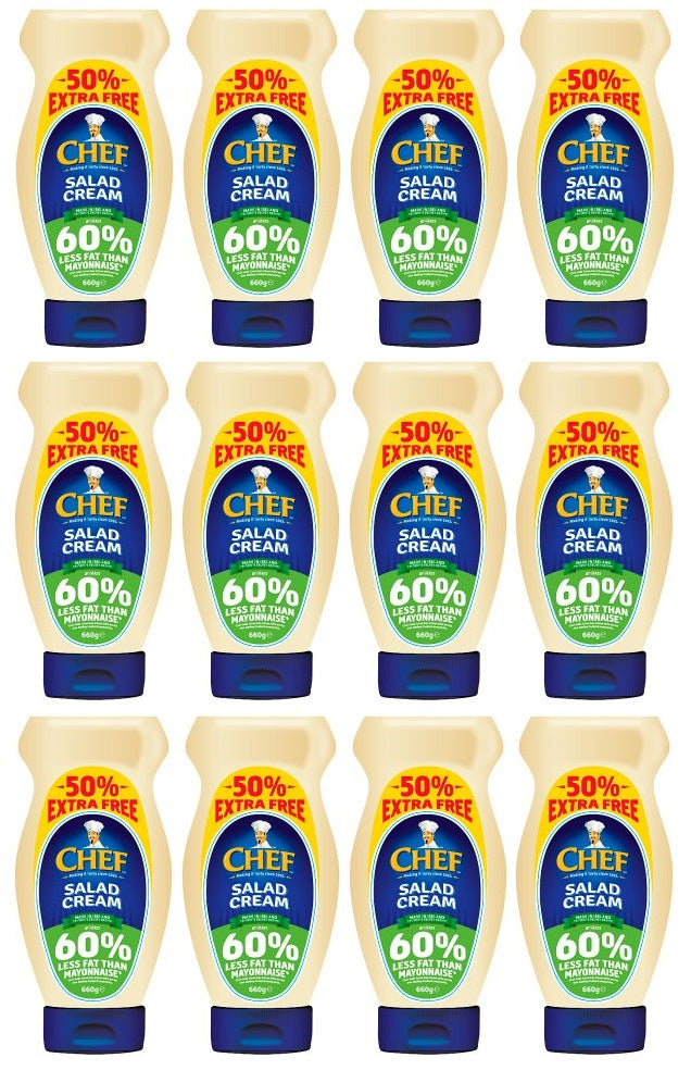 12 x Chef Salad Cream 660G