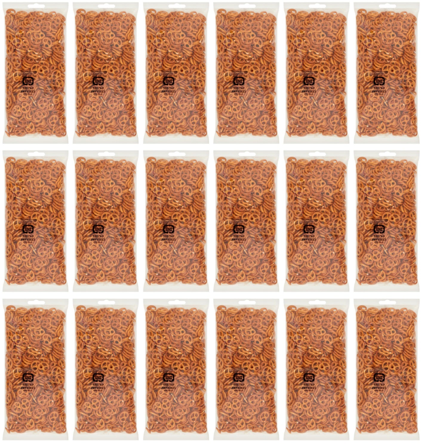 18 x The Good Snack Co Salted Pretzels 18G