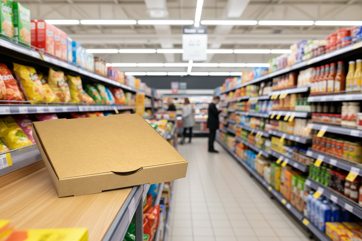 Kraft Pizza Box Corrugated 12 Inch 10.5Kg X 100Pk