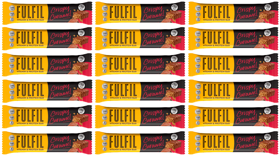 18 X Fulfil Crispy Caramel Bar 37G