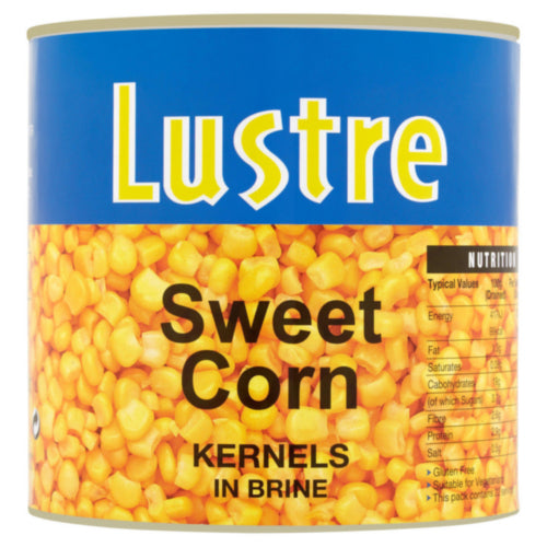 6 x Lustre Sweet Corn Kernels In Brine 2500G