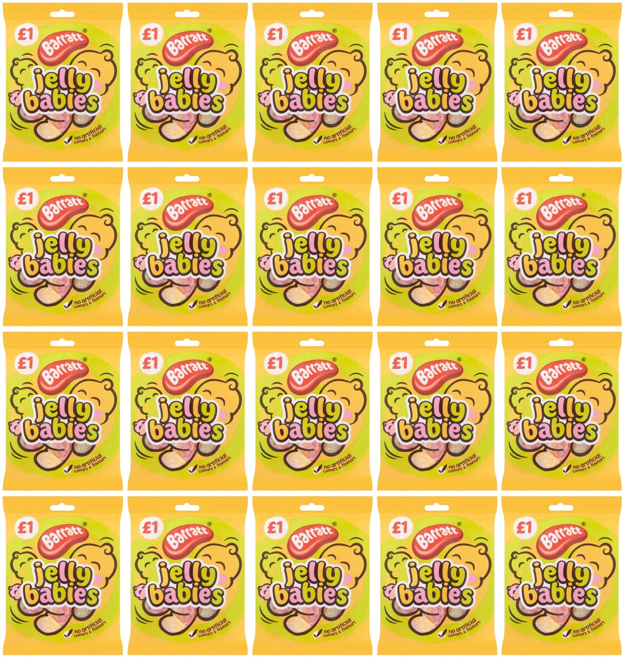 20 x Barratt Jelly Babies 80G